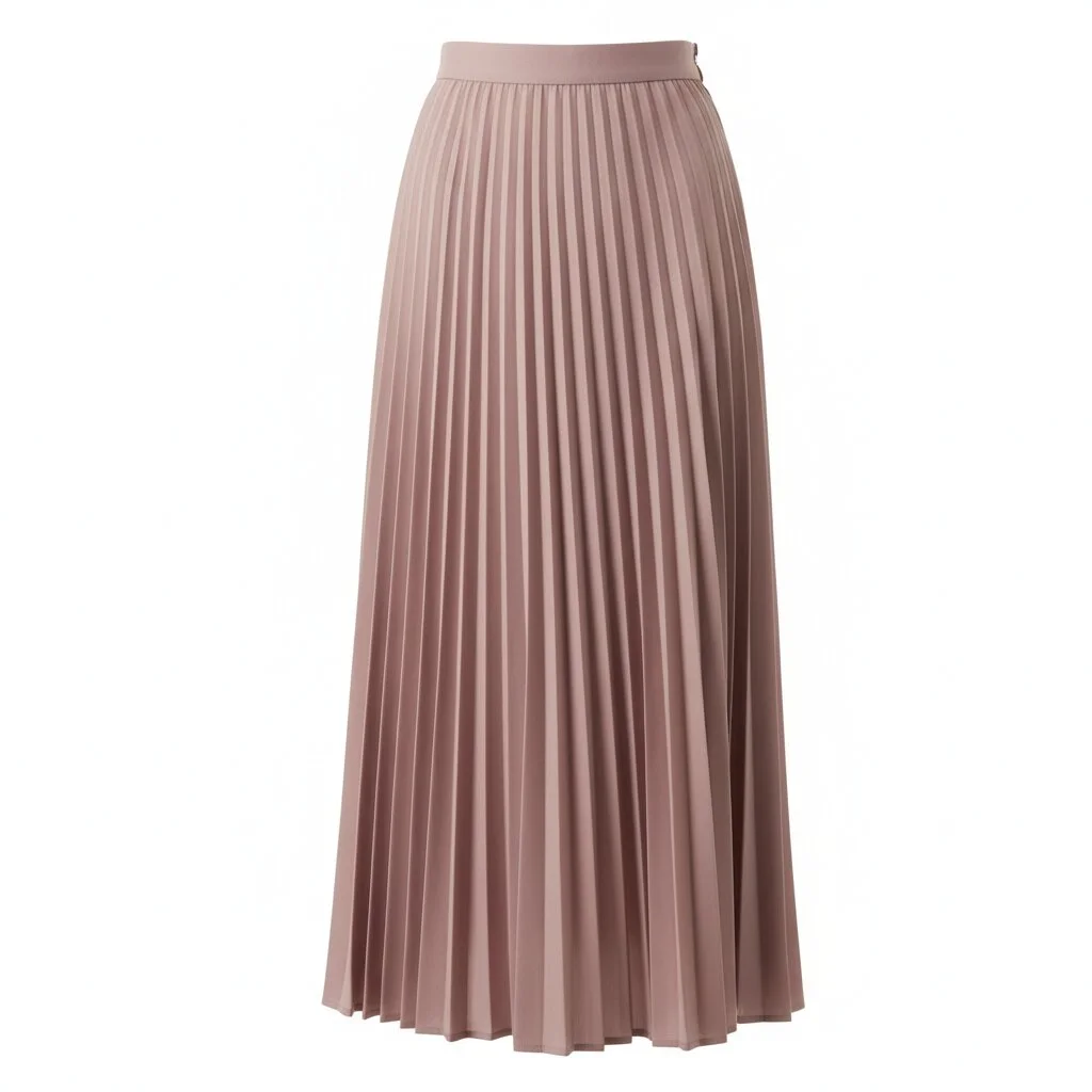 Pleated Midi Skirt